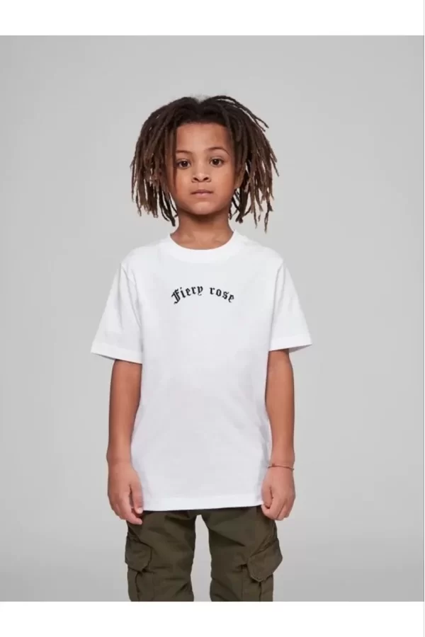 Luz&Pos Çocuk Unisex Baskılı T-shirt - Beyaz
