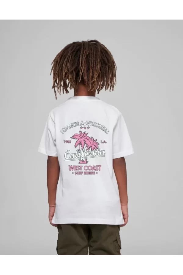 Luz&Pos Çocuk Unisex Baskılı T-shirt - Beyaz