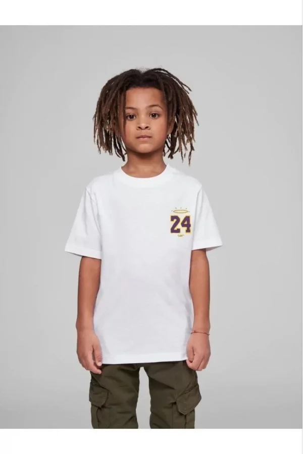 Luz&Pos Çocuk Unisex Baskılı T-shirt - Beyaz