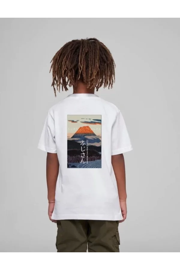 Luz&Pos Çocuk Unisex Baskılı T-shirt - Beyaz