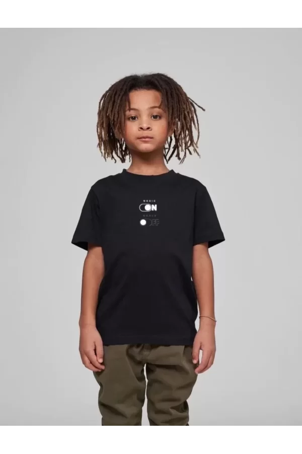 Luz&Pos Çocuk Unisex Baskılı T-shirt - Siyah
