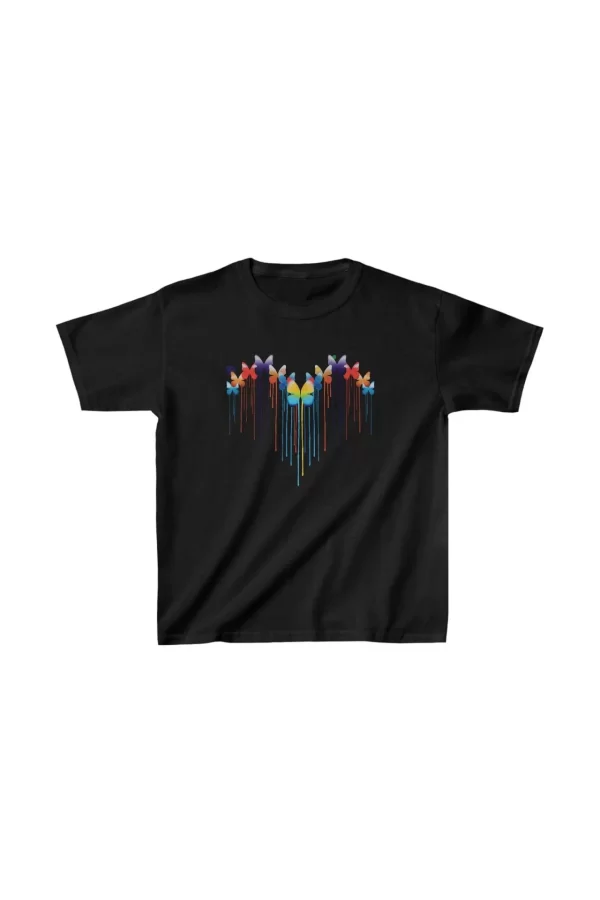 Luz&Pos Çocuk Unisex Baskılı T-shirt - Siyah
