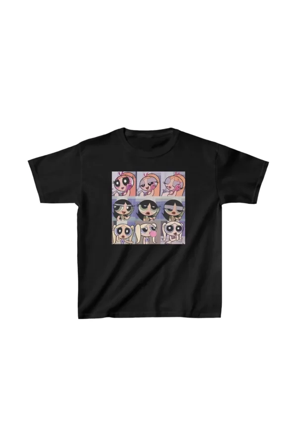 Luz&Pos Çocuk Unisex Baskılı T-shirt - Siyah