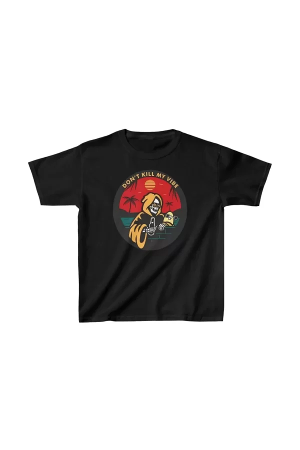 Luz&Pos Çocuk Unisex Baskılı T-shirt - Siyah