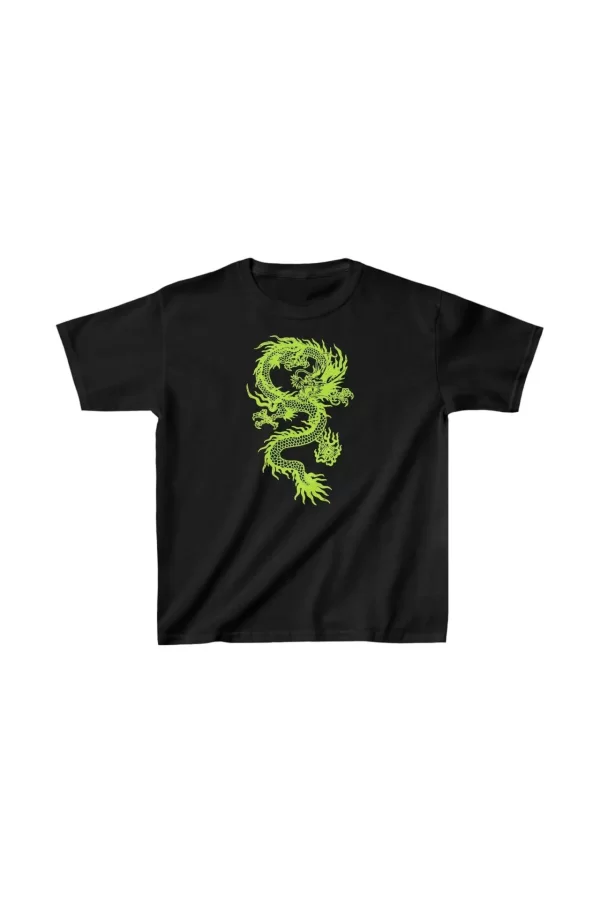 Luz&Pos Çocuk Unisex Baskılı T-shirt - Siyah