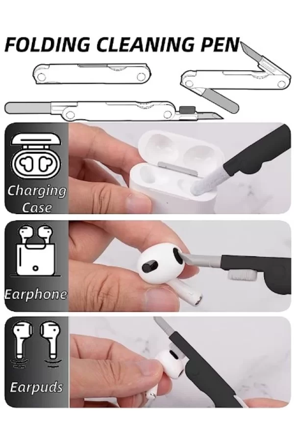 ÇOK FONKSIYONLU 7 IN 1 AIRPODS KLAVYE EKRAN KULAKLIK TEMIZLEME KITI