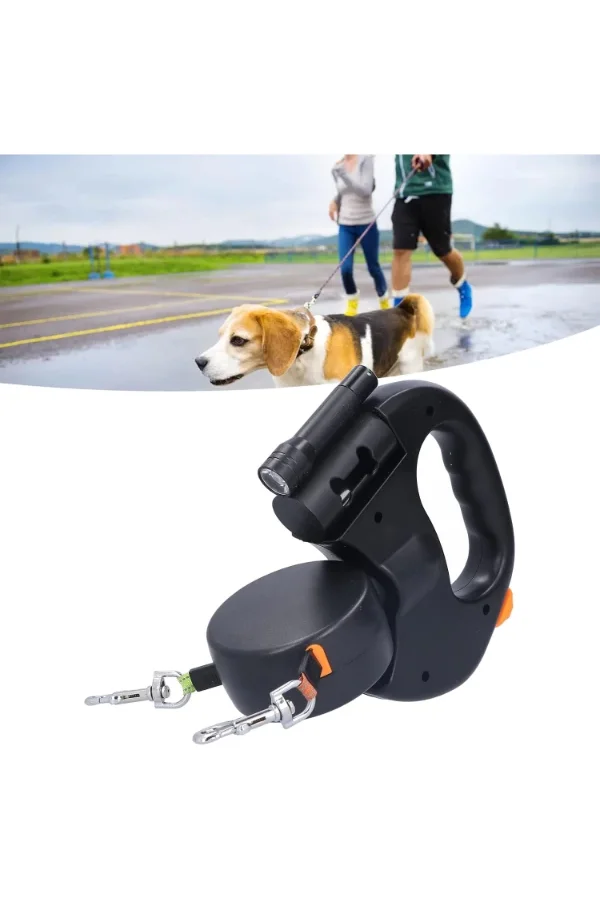 Çok Fonksiyonlu Çift Köpek Gezdirme Tasması