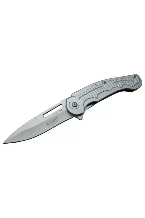 Cr 0062 Gri Oluklu Kamp Çakı 17,5 Cm - Otomatik, Kılıflı, Kutulu
