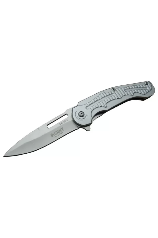 Cr 0062 Gri Oluklu Kamp Çakı 17,5 Cm - Otomatik, Kılıflı, Kutulu