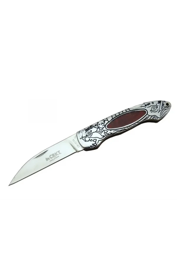 Cr 0124 Rd Kamp Çakı 20 Cm - Metal Desenli Sap, Kılıflı, Kutulu