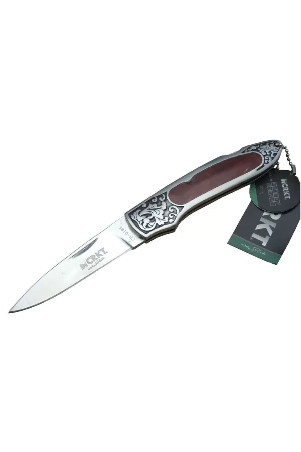 Cr 0128 Rd Kamp Çakı 18 Cm - Metal Desenli Sap, Kılıflı, Kutulu
