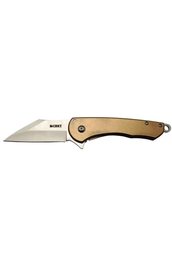 Crkt Jettison 6820 Brw Kahverengi Kamp / Outdoor Çakı 18,5cm - Yarı Otomatik, Kemerlikli, Kutulu