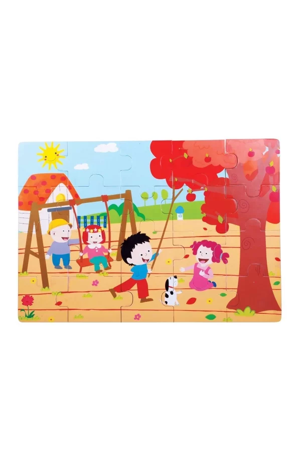Cs-1277 Sonbahar  Ahşap Yer Puzzle