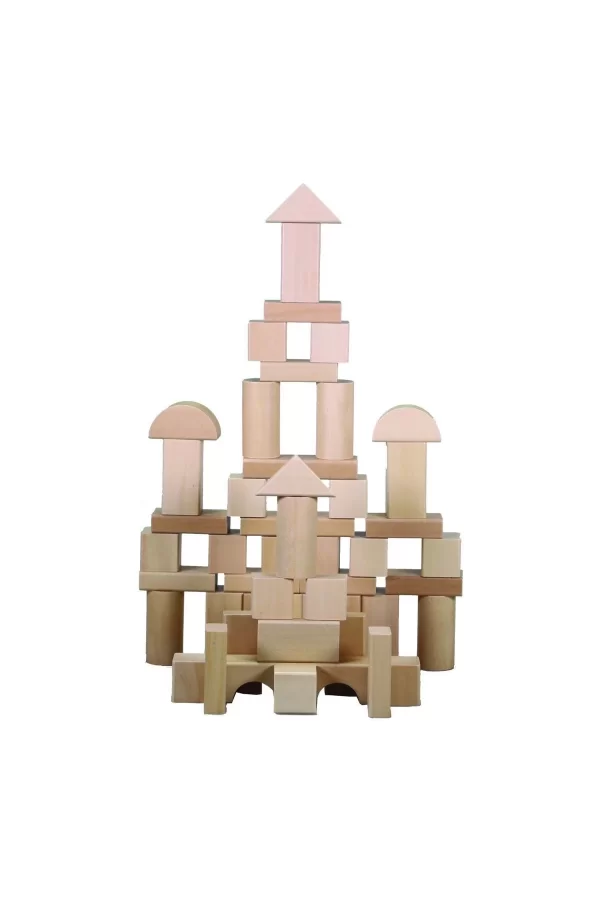 Cs-8832 Natural Ahşap Blok 50 Parça