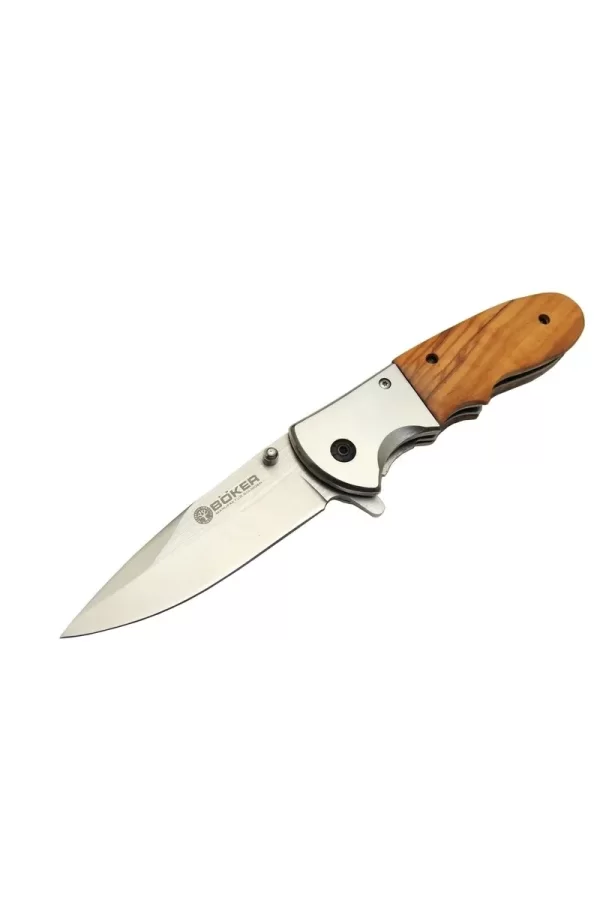 Da27 Kamp Çakı 20,5 Cm - Manuel, Kemerlikli, Ahşap Sap
