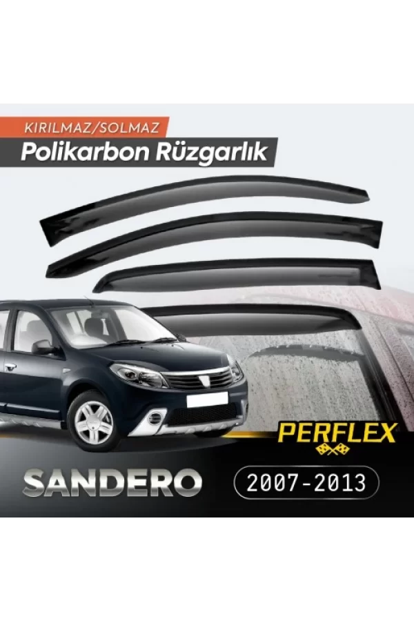 Dacia Sandero 2007-2013 Cam Rüzgarlığı V2 Düz