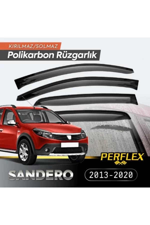 Dacia Sandero 2013-2020 Cam Rüzgarlığı V2 Düz