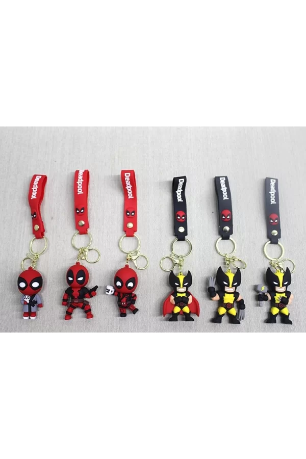 Deadpool Volverine Silikon Anahtarlık Alk4270