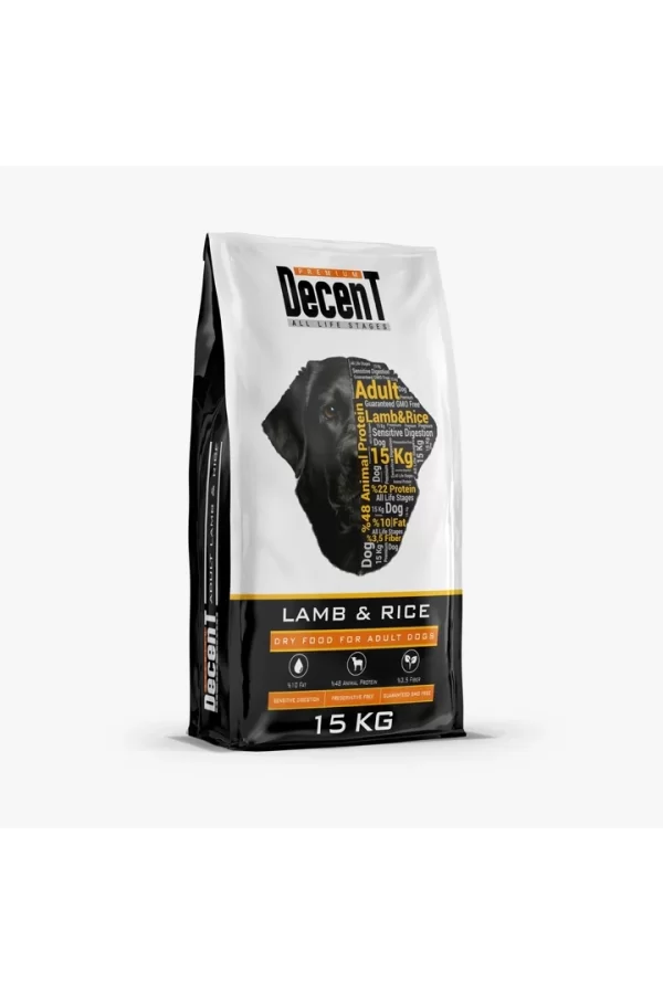 Decent Kuzu Etli Yetişkin Köpek Maması 15 kg