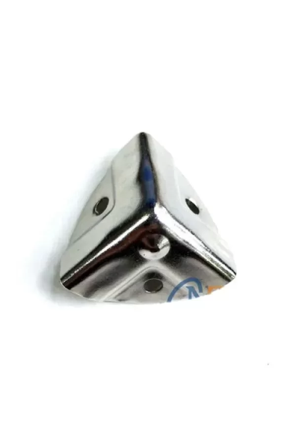 Dekoratif, Kutu, Sandık Köşesi - 35x22 Mm, Küçük, Nikel, 100 Adet