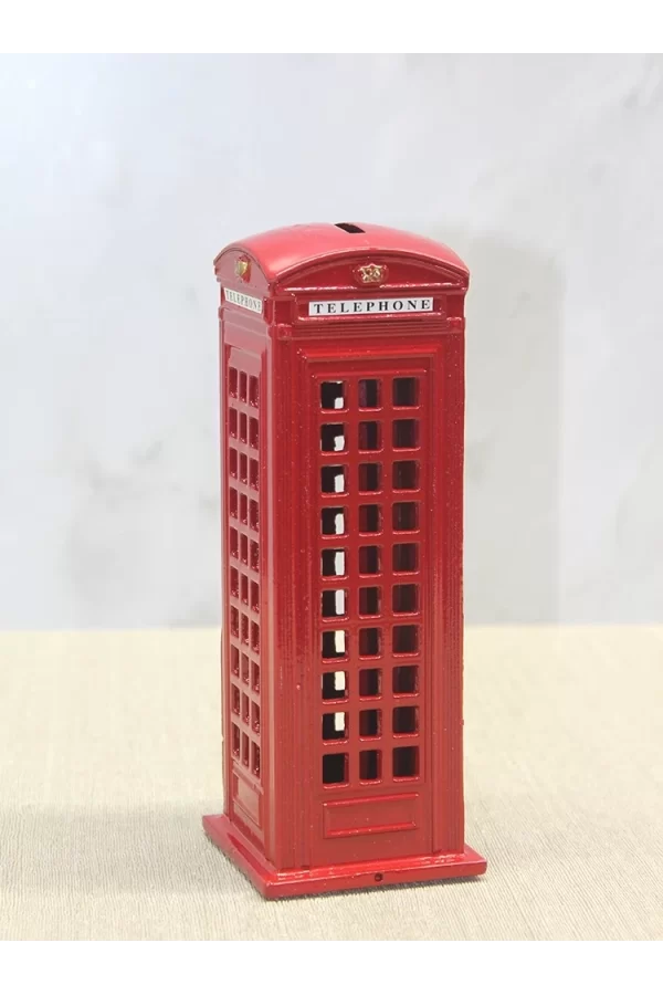 Dekoratif Metal Telefon Kulübesi Kumbara Alk3468