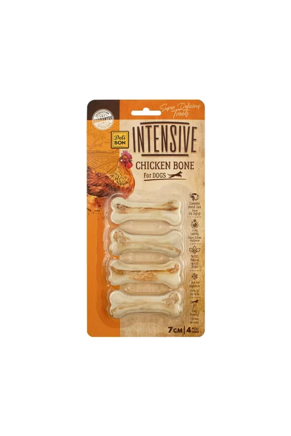 Delibon İntensive Tavuklu Kemik - 7Cm 4 lü Paket