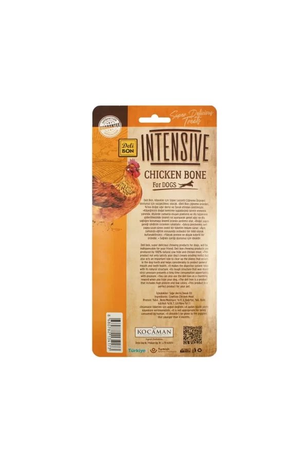 Delibon İntensive Tavuklu Kemik - 7Cm 4 lü Paket
