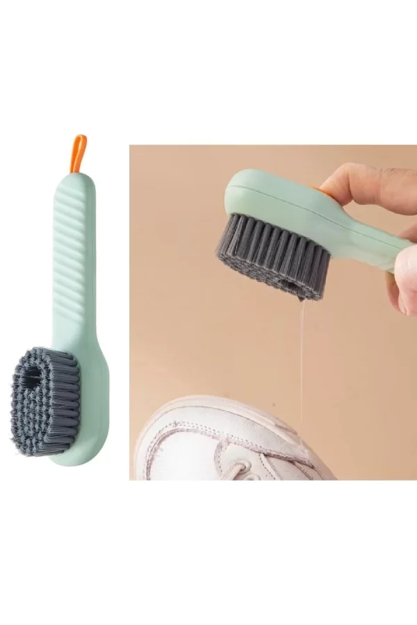 Deterjan Hazneli Süet Bot Nubuk Ayakkabı Temizleme Fırçası Mutfak Banyo Fırçası Çok Amaçlı