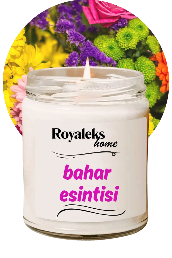 Doğal Özel Seri Kokulu Dekoratif Kavanoz Mum 210 cc - Bahar Esintisi - RYL