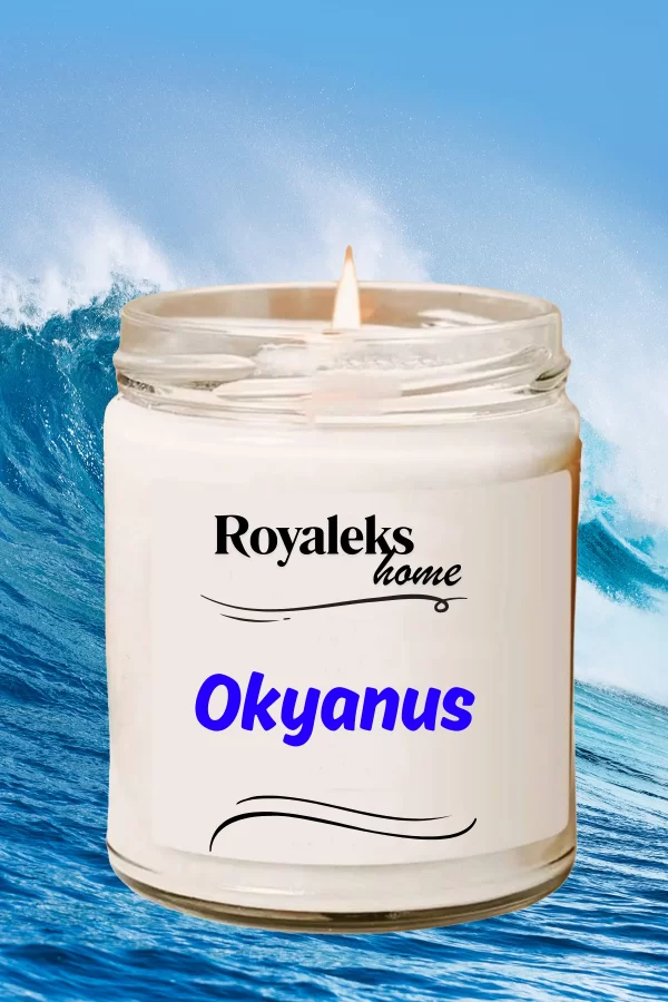 Doğal Özel Seri Kokulu Dekoratif Kavanoz Mum 210 cc - Okyanus Esansı - RYL