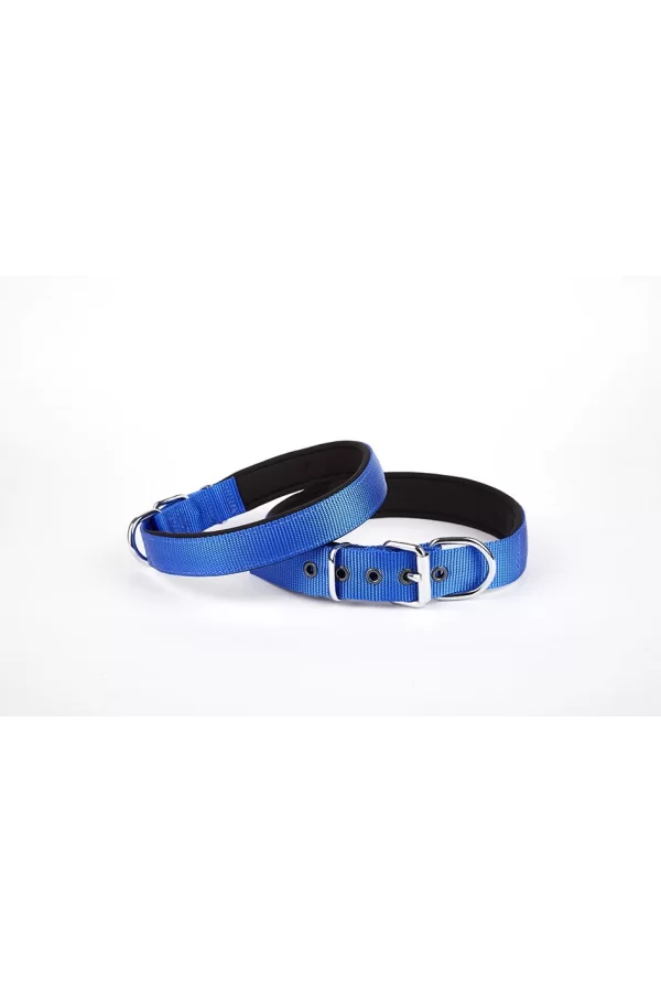 Doggie Comfort Dokuma Köpek Boyun Tasması 45-52 cm Mavi