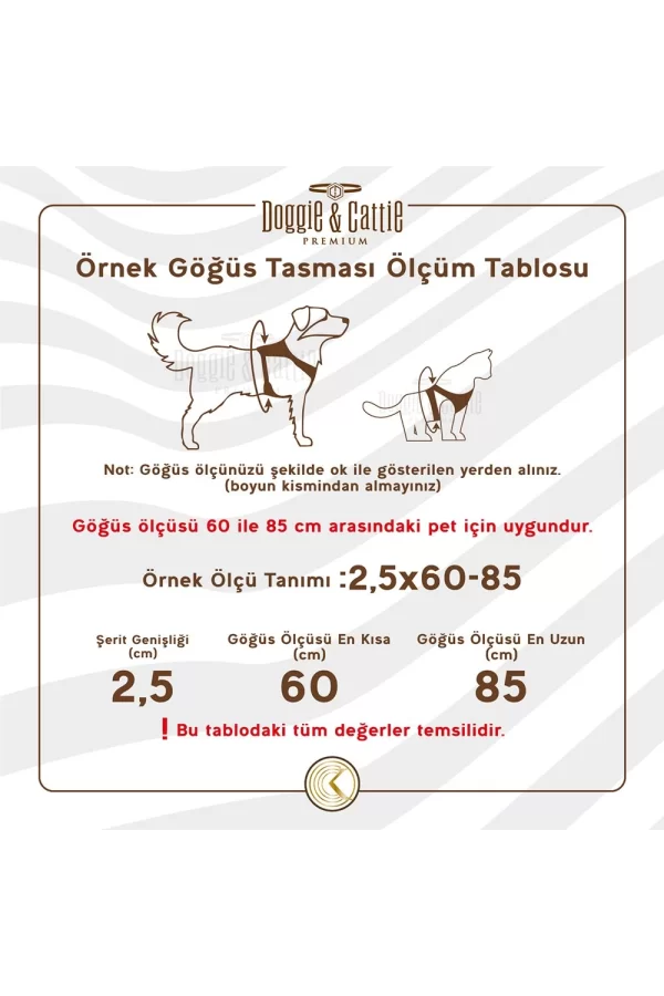 Doggie Comfort Ronin Köpek Bel Tasması 85 cm Haki