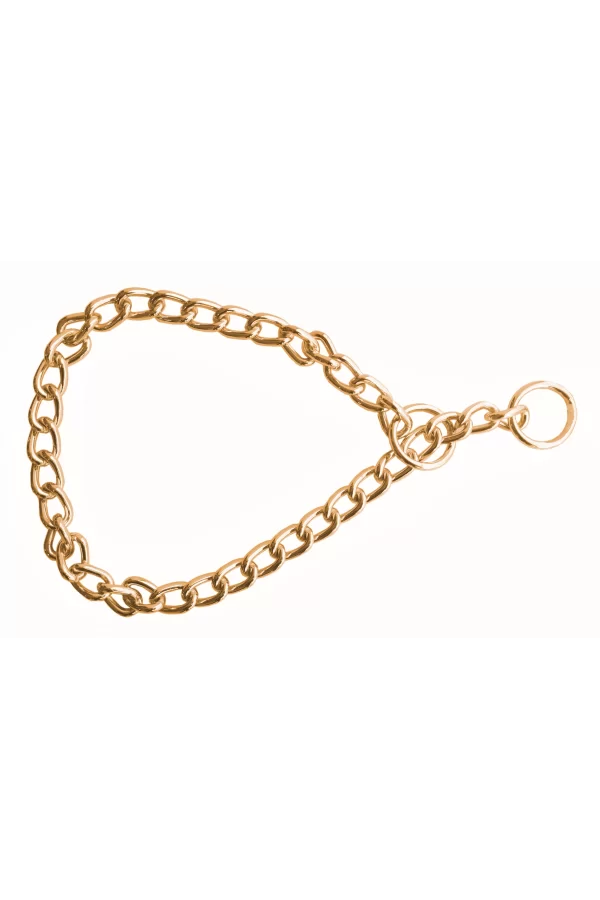 Doggie Eğitim Serisi Zincirli Köpek Boyun Tasması 3,5x55 cm - Gold