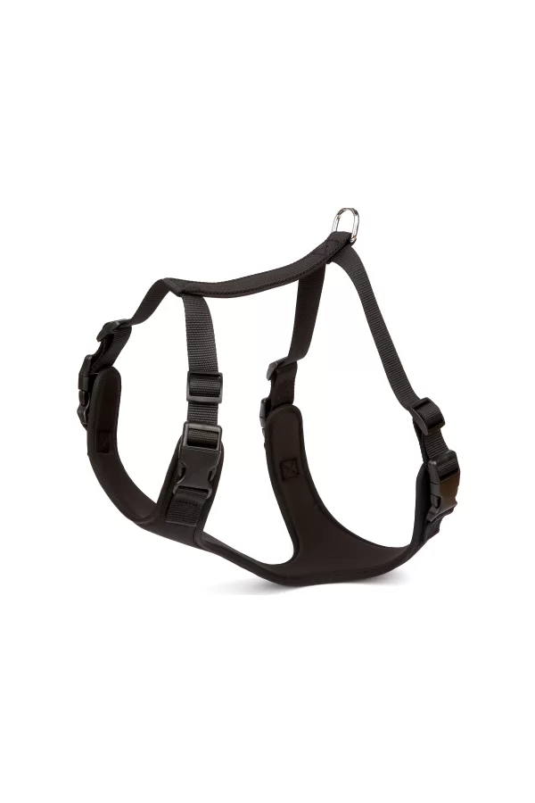 Doggie Havalı Ped Dokuma Köpek Göğüs Tasması 50/70 cm Siyah