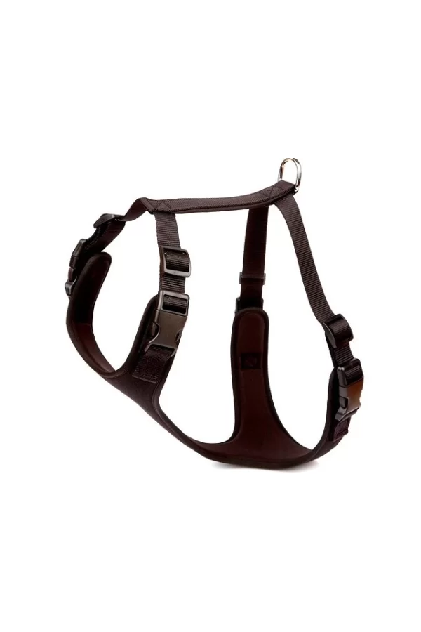 Doggie Havalı Ped Dokuma Köpek Göğüs Tasması 70/95 cm Siyah