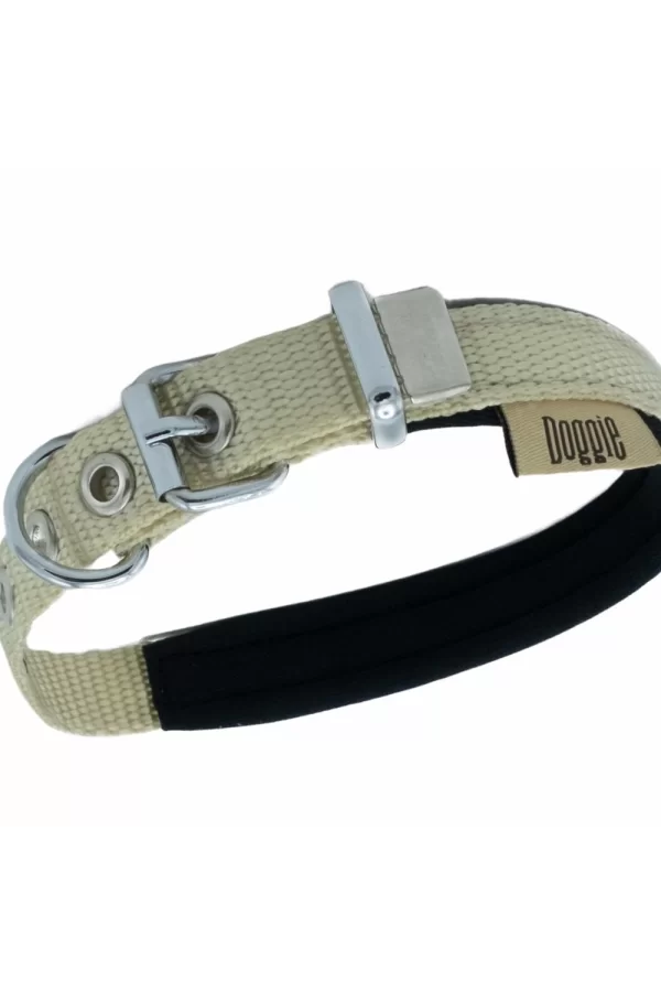 Doggie Softlu Köpek Boyun Tasması 2 cm 30-36-40 cm Haki
