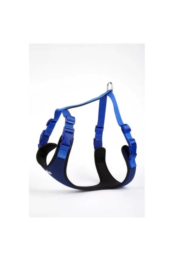 Doggie Yumuşak Softlu Köpek Göğüs Tasması 50/70 cm Mavi