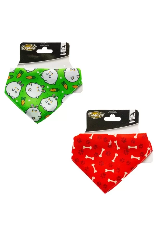 Doglife Kediler ve Köpekler İçin Fular Bandana (Karışık Renk/Desenlerde)