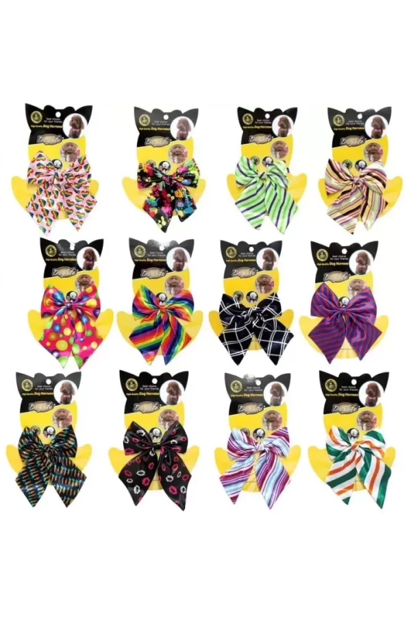 Doglife Kediler ve Köpekler İçin Kurdela Boyunluk (Karışık Renk/Desenlerde)