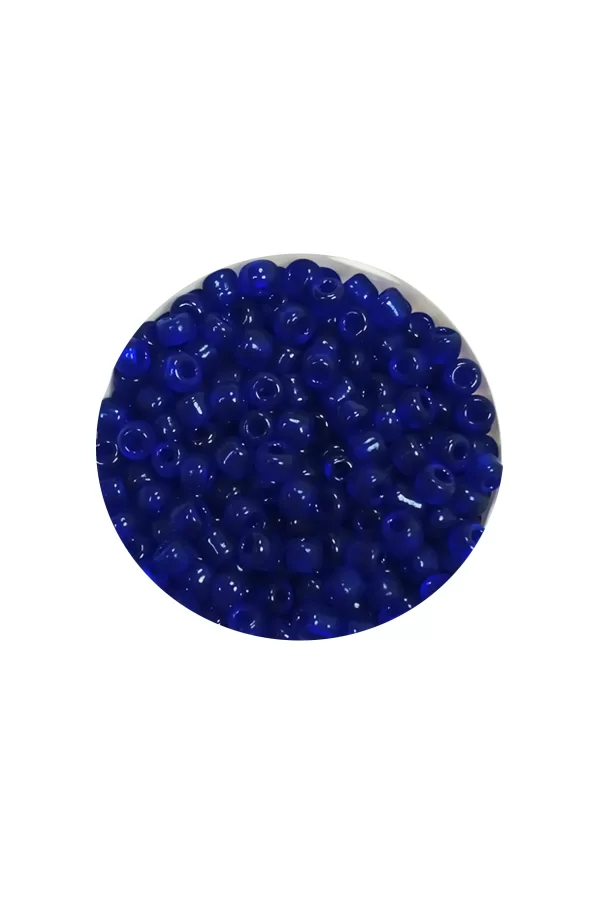Dökme Cam Kum Boncuk (11/0) 2 mm - 20 Gram -  Kral Mavi - BNC001