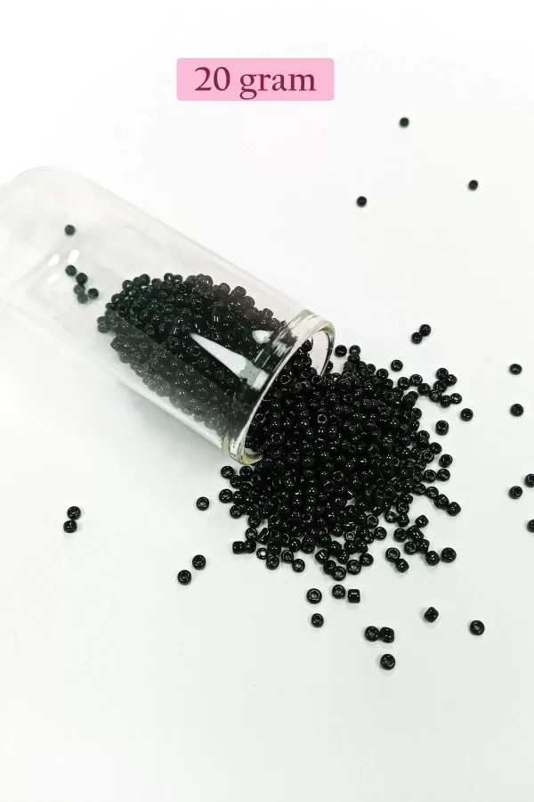 Dökme Cam Kum Boncuk (11/0) 2 mm - 4 Renk - Toplam 80 Gram -  BNC401