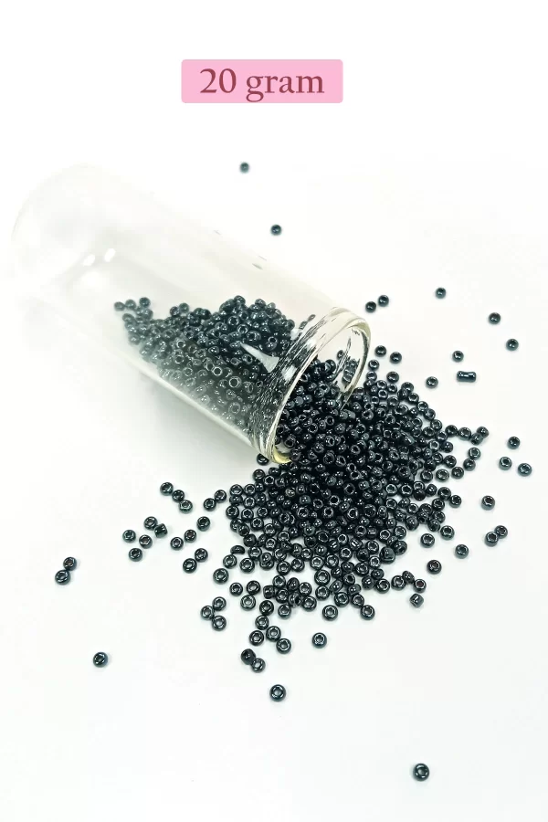 Dökme Cam Kum Boncuk (11/0) 2 mm - 4 Renk - Toplam 80 Gram -  BNC403