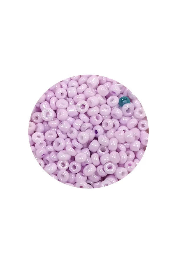 Dökme Cam Kum Boncuk (11/0) 2 mm - 60 Gram -  Açık Pembe - BNC043