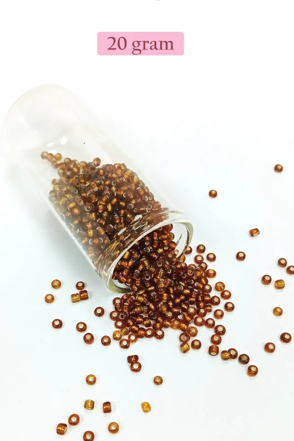 Dökme Cam Kum Boncuk (8/0) 3 mm - 4 Renk - Toplam 80 Gram - BNC419