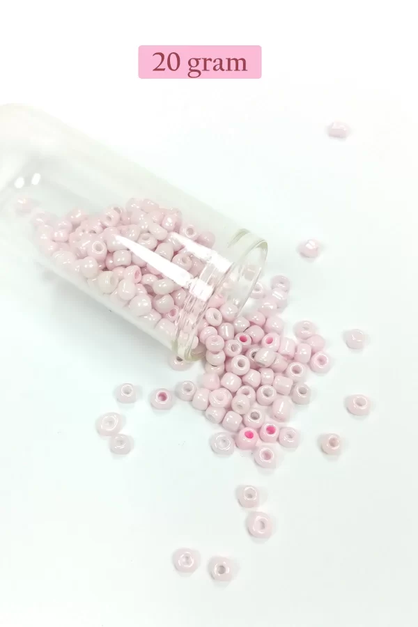 Dökme Cam Kum Boncuk Büyük Boy (6/0) 4 mm - 4 Renk - Toplam 80 Gram - BNC408