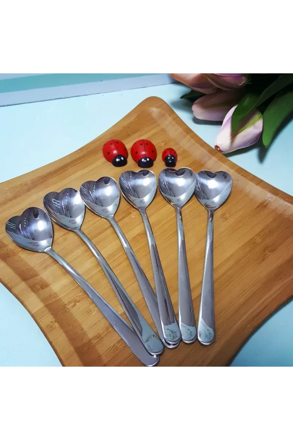 Dondurma Kaşığı - Kalpli (6adet)