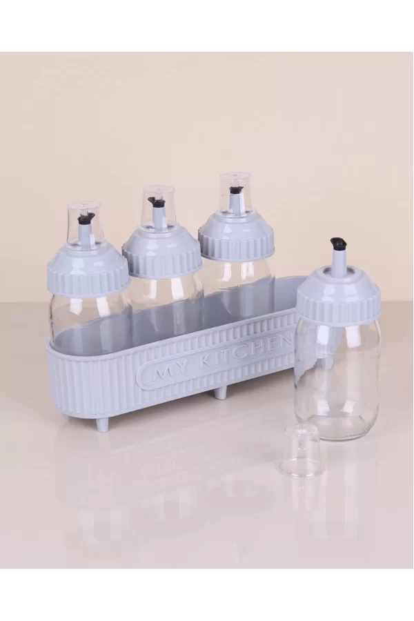 Dörtlü Cam Yağlık Seti 370Cc Royaleks-3384