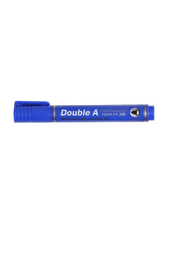 Double A Permanent Yuvarlak Uçlu Kalem Mavi 12li