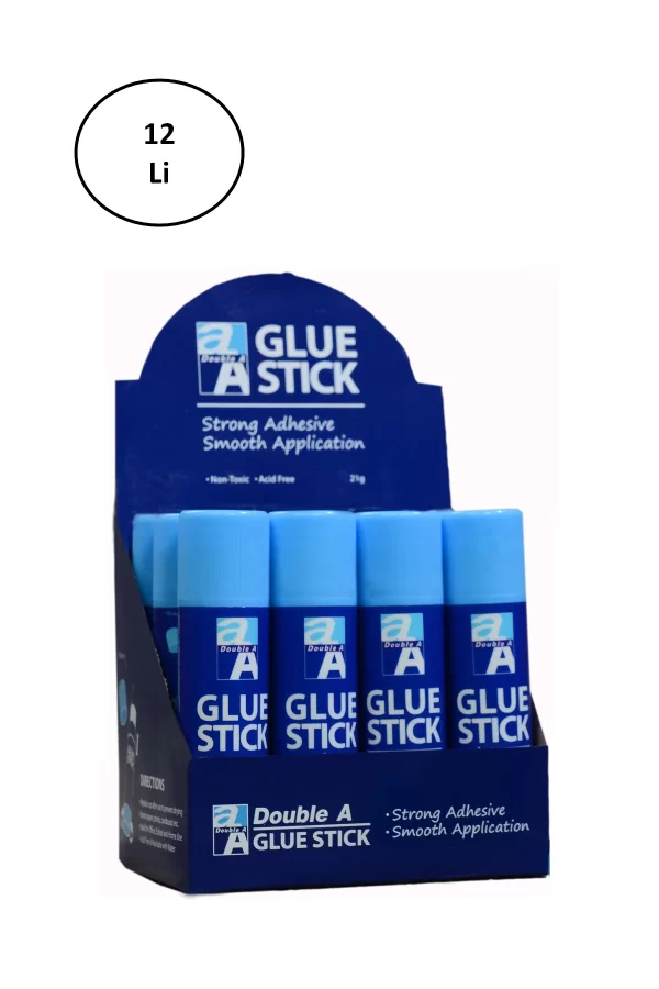 Double A Super Sticky Glue Stick Yapıştırıcı 21 Gram 12li