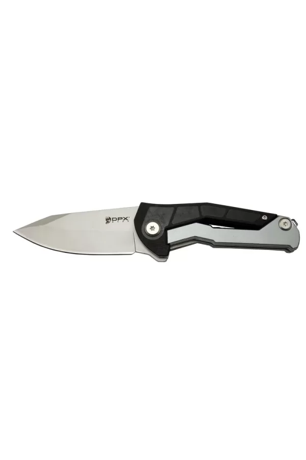 Dpxgear Sugga 915b Bk Siyah Ampamp Beyaz Kamp / Outdoor Çakı 17,5cm - Yarı Otomatik, Kemerlikli, Kutulu